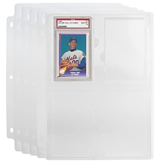 Simply Genius (5 Pack) Collectible Cards Storage Tray Holder for PRO Card Sleeves, Graded Sports Cards Slabs, for 3 Ring Binder, Graded By PSA, Color: Clear | Michaels Simply Genius (5 Pack) Collectible Cards Storage Tray Holder for PRO Card Sleeves, Graded Sports Cards Slabs, for 3 Ring Binder, Graded By PSA, Color: Clear | Michaels